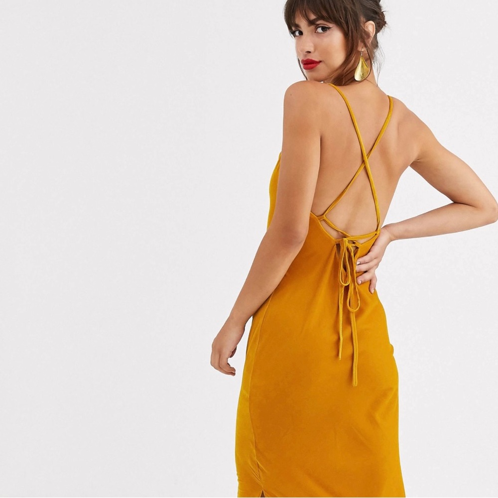 NWT ASOS cowl neck slip dress